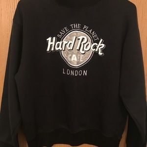Hard Rock crewneck sweatshirt.